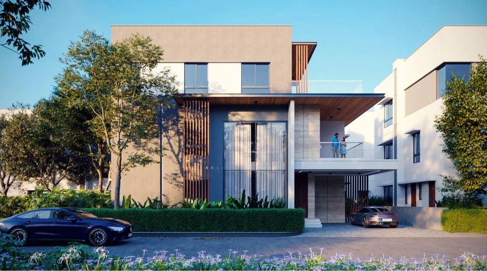 "Modern 3-storey villa at Supadha Geethika Project HIghlight"